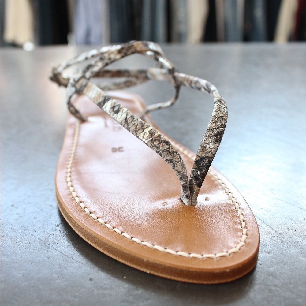 K. Jacques St. Tropez Delta Leather Sandal - Picture 3 of 4